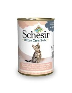 Schesir Kitten Filetti di Pollo con Aloe Gr.140 Cibo Umido per Gattini