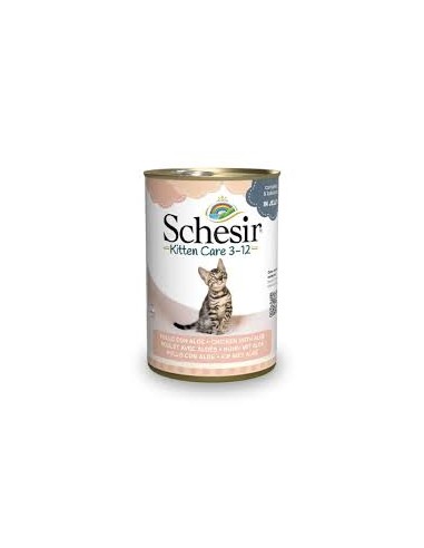 Schesir Kitten Filetti di Pollo con Aloe Gr.140 Cibo Umido per Gattini