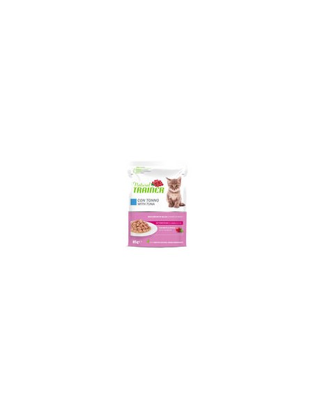 Natural Trainer Busta Gatto Kitten and Young Tonno gr 85. Cibo Per Cuccioli di gatto.
