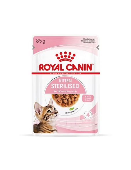 Kitten Sterilised Gravy Busta gr 85. Cibo per cuccioli di gatto