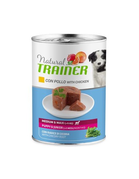 Trainer Dog natural Medium Maxi Puppy and Junior gr 400. Puppy.