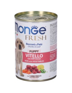 Monge Fresh Puppy Vitello Con Ortaggi gr 400. Puppy. 2