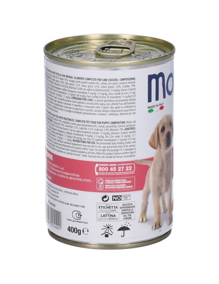 Monge Fresh Puppy Vitello Con Ortaggi gr 400. Puppy.