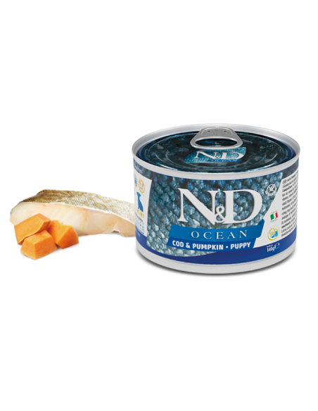 Natural and Delicious Ocean Puppy Merluzzo e Zucca . gr 140. Puppy.
