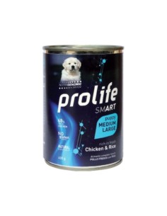 Prolife Smart Puppy Medium Large Pollo e Riso gr 400. Puppy.