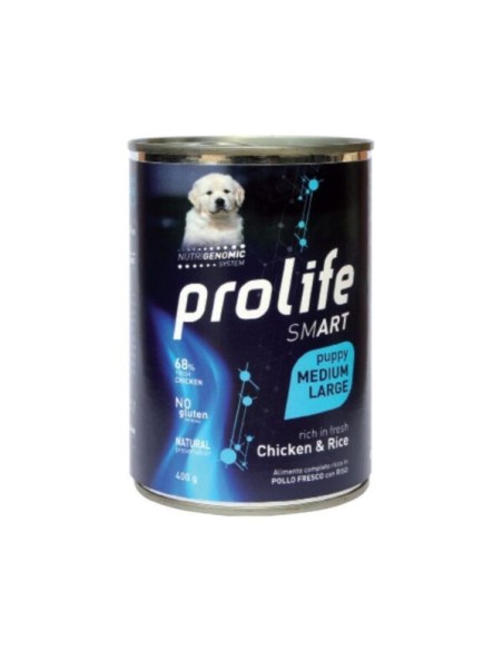 Prolife Smart Puppy Medium Large Pollo e Riso gr 400. Puppy.