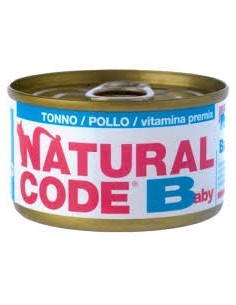 NATURAL CODE BABY TONNO POLLO E VITAMINA PREMIX GR.85 2