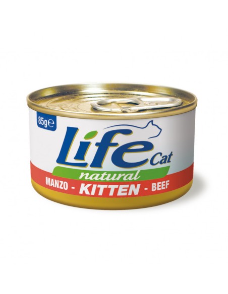 Life Cat Kitten Manzo gr 85- Cibo per Cuccioli Di Gatto.