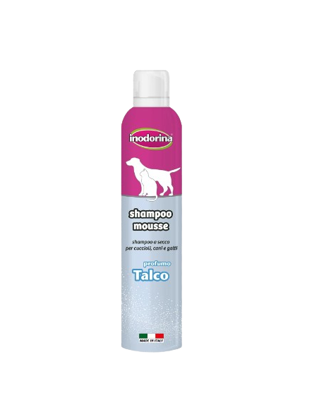 Inodorina Shampoo Mousse Talco ml 250. Igienici Per Cani