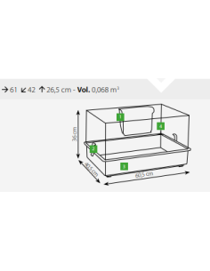 Gabbia Cavia Easy 60. Vari colori. Gabbie per roditori 2