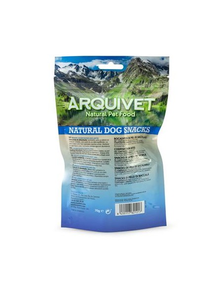 Arquivet Snack Di Pelle di Baccala' gr 70. Snack Per Cani