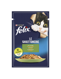 Felix Busta Le Ghiottoniere Con Coniglio in Gelatina Gr 100 Mangime Per Gatti 2