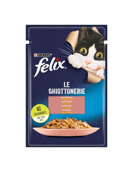 Felix Busta le Ghiottonerie con Salmone in gelatina gr85. Cibo Umido Per Gatti