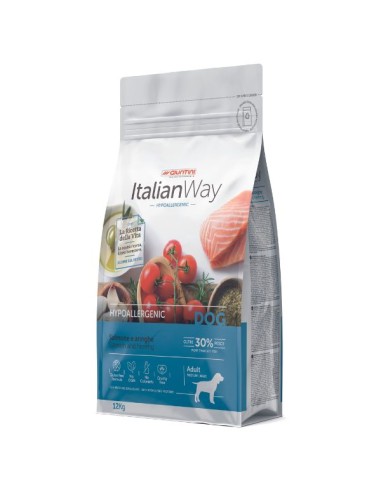 Italian Way maxi hypoallergenic salmone e aringhe kg.12. Cibo Secco per cani