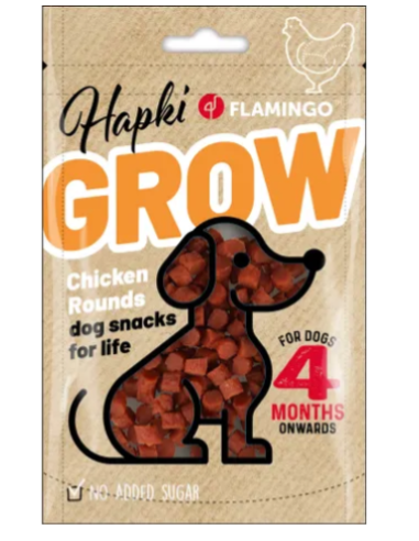 Hapki Grow Rotonde Con Pollo gr 85- Snack Per cani