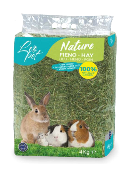 Fieno Nature kg 4. Leopet . Fieno Per Roditori