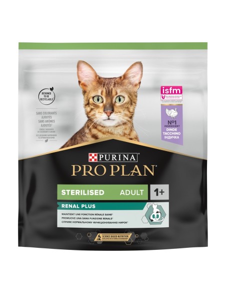 Pro Plan Cat Sterilizzato Tacchino Renal Plus gr 400. Cibo Secco per gatti.