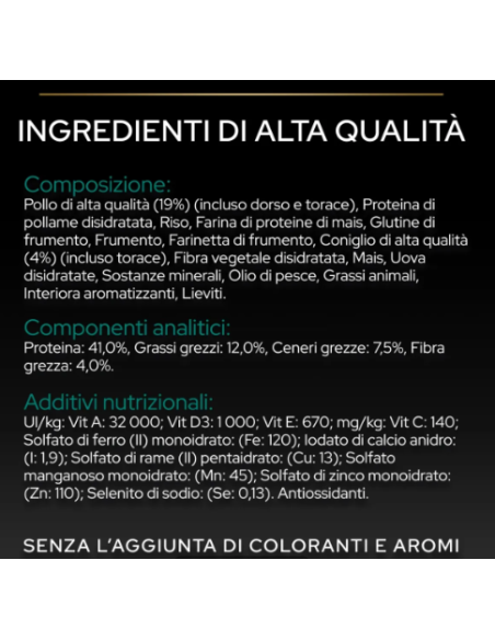 Pro Plan Sterilised Cat Coniglio Renal Plus gr 400. Cibo secco per gatti.
