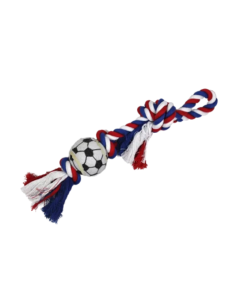 Corda con 3 nodi e palla calcio cm 40. Giochi Per Cani . 2