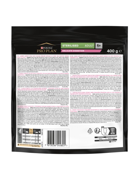 Pro Plan Cat Sterilised Pollo Delicate Digestion  gr 400. Cibo Secco Per Gatti.