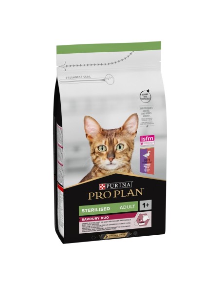 Pro Plan Cat Sterilised Anatra e Fegato  KG.1,5 savoury duo. Cibo Secco Per Gatti .