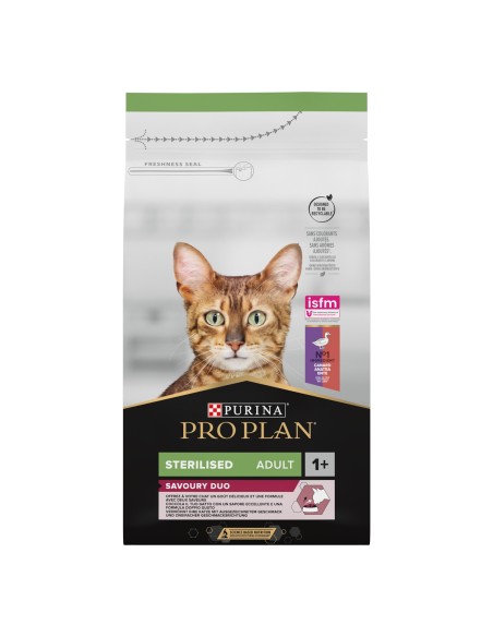 Pro Plan Cat Sterilised Anatra e Fegato  KG.1,5 savoury duo. Cibo Secco Per Gatti .