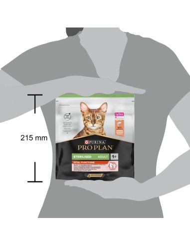 Pro Plan Sterlised Vital Function Salmone gr 400. Cibo secco per gatti .