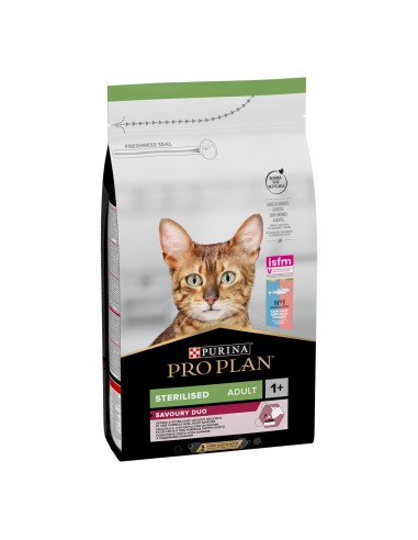 Pro Plan Cat Sterilised Merluzzo e Trota kg 1,5  savouty duo. Cibo Secco Per gatti.