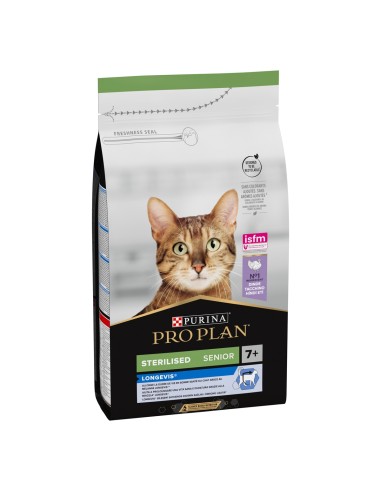 Pro Plan Cat Sterilized senior 7+ longevis Tacchino kg 1,5. Cibo secco Per Gatt