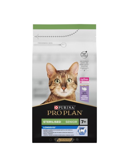 Pro Plan Cat Sterilized senior 7+ longevis Tacchino kg 1,5. Cibo secco Per Gatt