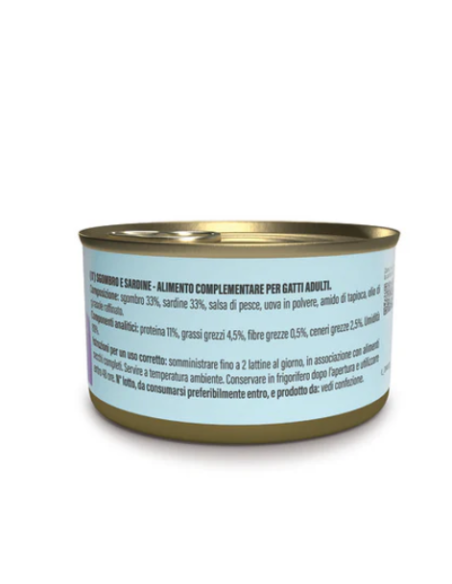 SCHESIR Grill WF Sardine/Sgombro  in patè Gr.70. Cibo Umido Per gatti -