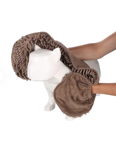 Asciugamano Pakka Marrone . Abbigliamento per cani.