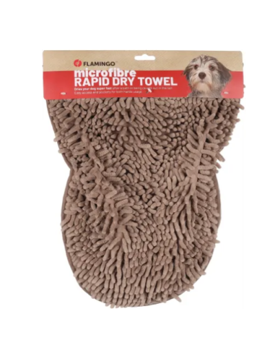 Asciugamano Pakka Marrone . Abbigliamento per cani.