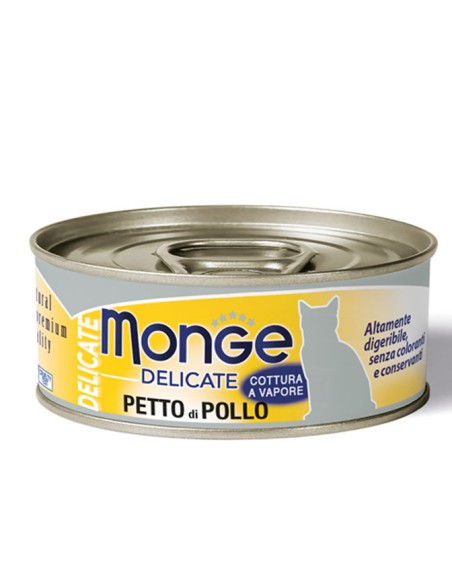 Monge Delicate Petto di Pollo gr 80. Cibo Umido per gatti.