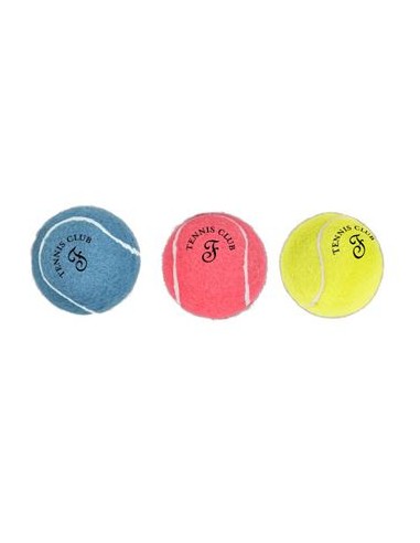 Palle Tennis Colorate small con squittio 3 pezzi . Giochi per cani