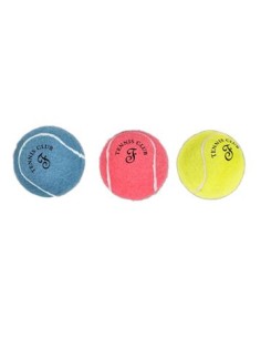 Palle Tennis Colorate small con squittio 3 pezzi . Giochi per cani 2