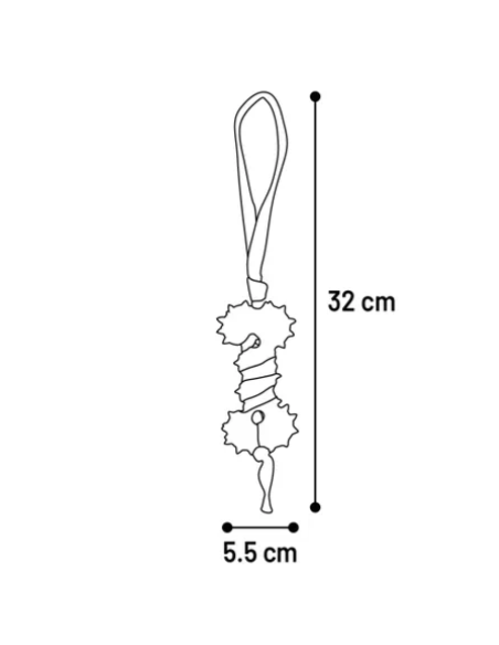 Gioco Gomma Osso Punte Con Corda . Giochi Per Cani