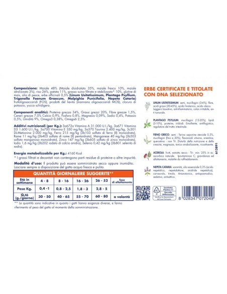 Vet Line Prevenzione Gattini Maiale gr.400.Cibo Secco Per Gattini .