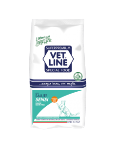 Vet Line Salute Sensi Maiale Grain Free gr.400.Cibo Secco Per Gatti.