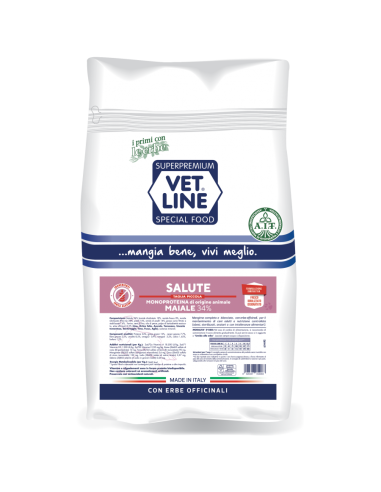 Vet Line Salute Sensi Maiale Grain Free gr.800. Crocchette per Cani