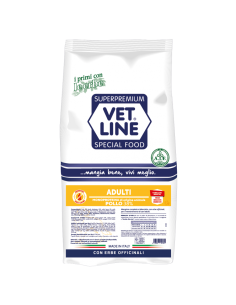 Vet Line Adulti Pollo kg.3. Crocchette per cani . 2