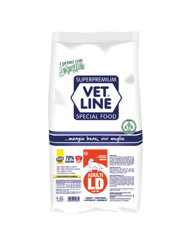 Vet Line Adulti LD Anatra Grain Free KG.3. Crocchette per Cani .