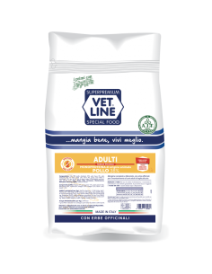 Vet Line Adulti Pollo Taglia Piccola gr.800. Crocchette per cani. 2