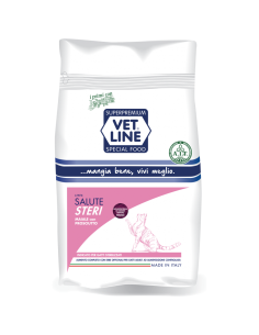 Vet Line Salute Steri Maiale con Prosciutto gr.400. Cibo Secco Per Gatti. 2