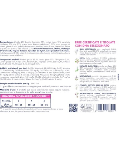 Vet Line Salute Steri Maiale con Prosciutto gr.400. Cibo Secco Per Gatti.