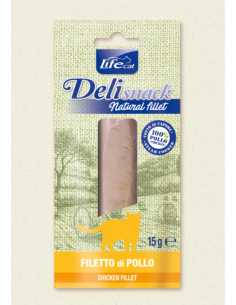 LIFE Cat Delisnack natural filetto di Pollo gr.15.Leccornie per Gatti 2