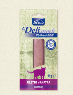 LIFE Cat Delisnack natural filetto di Anatra gr.15. Leccornie per Gatt 2