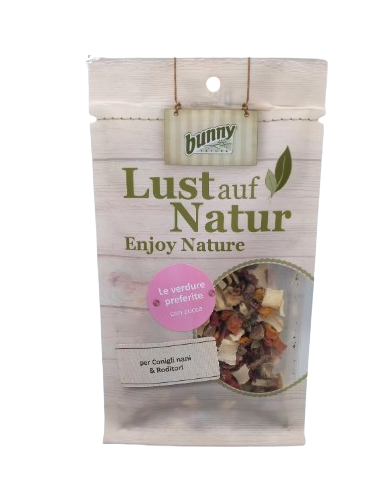 Bunny Nature Mix Di verdure con Zucca gr 50. Snack Per Roditori .