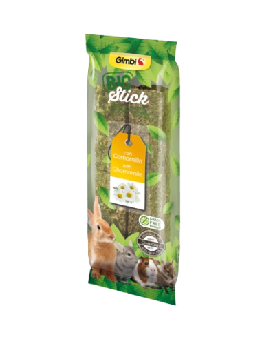 Gimbi Big Stick Con Camomilla 2 x70gr . Snack Per Roditori