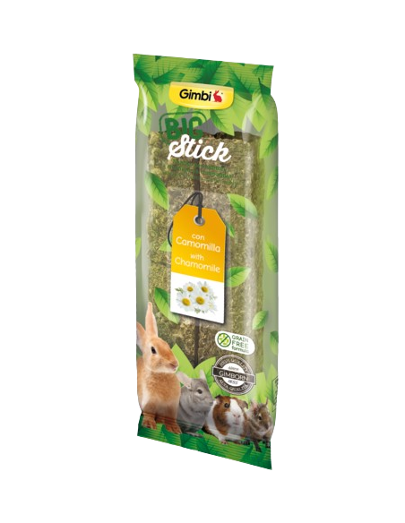 Gimbi Big Stick Con Camomilla 2 x70gr . Snack Per Roditori